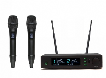 Dual channels wireless microphone system