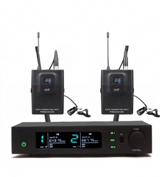 Dual channels wireless microphone system