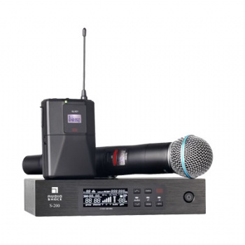 UHF true diversity wirelss microphone system (single channel)